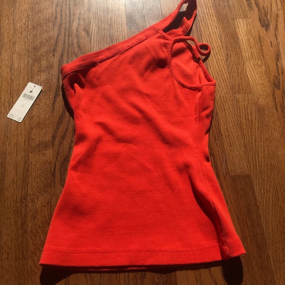 Maeve Orange One Shoulder Top - Picture 4 of 6